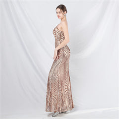 Sequined Split Maxi Dress