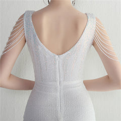 Sequined Fishtail Maxi Dress