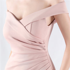 Off-Shoulder Fishtail Maxi Dress