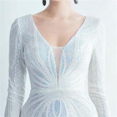 Sequin Feather Maxi Dress