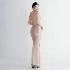 Ombre Sequin Maxi Dress