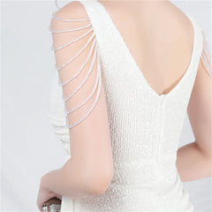 Sequined V-Neck Bodycon Dress