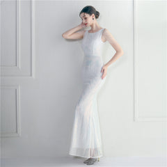 Sequined Fishtail Maxi Dress