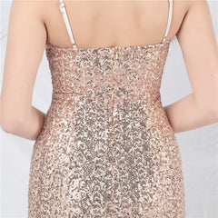 Ostrich Feather Sequined Maxi Dress