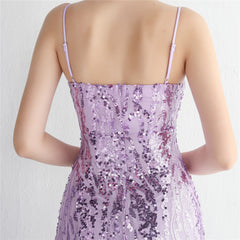 Sequined Fishtail Maxi Dress