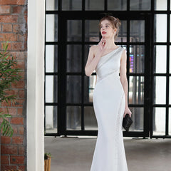 One-Shoulder Fishtail Dress