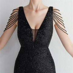 Ombre Sequin Maxi Dress