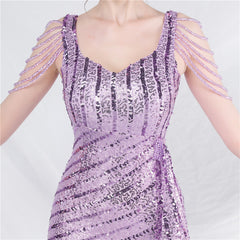 Sequin Split Maxi Dress