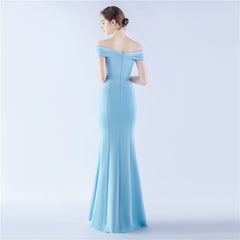 Off-Shoulder Maxi Split Dress