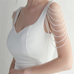 Beaded Fringe Split Maxi Dress