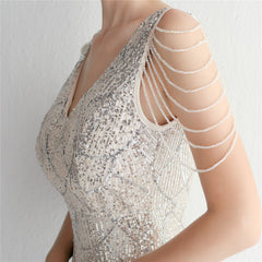 Sequin Fringe Maxi Dress