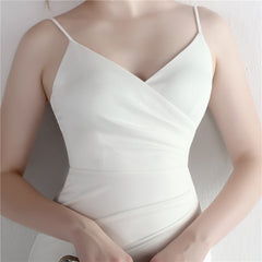 V-Neck Split Fishtail Maxi Dress