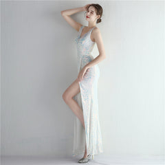 Sequined Split Maxi Dress