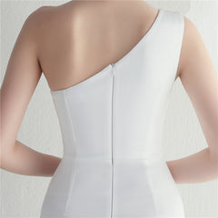 Ruffled One-Shoulder Maxi Dress