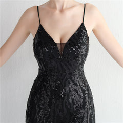 Sequined Fishtail Maxi Dress