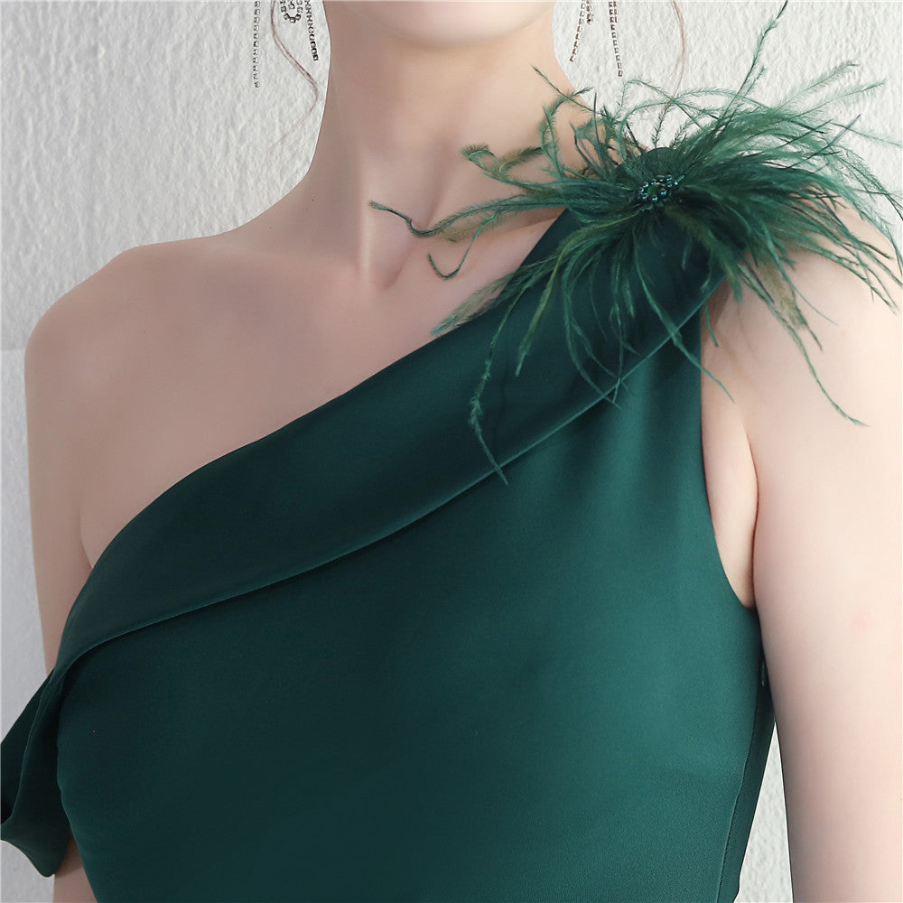 Asymmetric One-Shoulder Maxi Dress