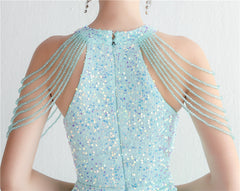 Sequined Split Maxi Dress