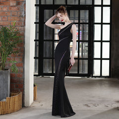 One-Shoulder Fishtail Dress