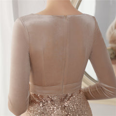 Sequin Fishtail Maxi Dress