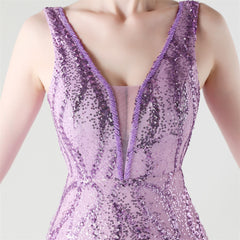 Backless Sequined Fishtail Maxi Dress