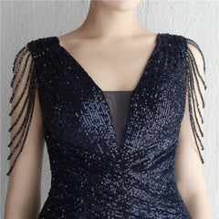 Sequin Fishtail Maxi Dress