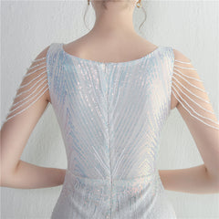 Sequined Fishtail Maxi Dress