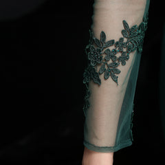 Elegant Lace Diamond Fishtail Dress