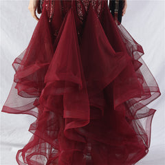 Feathered Sequin Maxi Dress