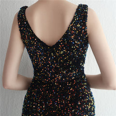 Sequined Fishtail Maxi Dress