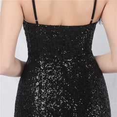 Ostrich Feather Sequined Maxi Dress