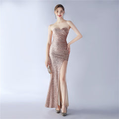 Sequined Sweetheart Maxi Dress