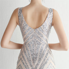 Sequin Fishtail Maxi Dress