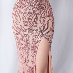 Sequined Split Maxi Dress