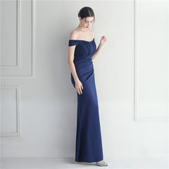 Off-Shoulder Split Maxi Dress