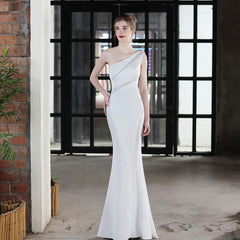 One-Shoulder Fishtail Dress