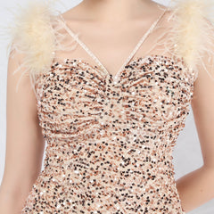 Sequined Split Maxi Dress