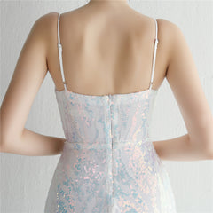 Sequined Fishtail Maxi Dress