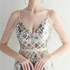 Sequin Split Maxi Dress