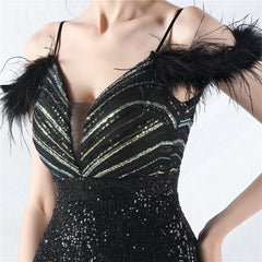 V-Neck Split Maxi Dress