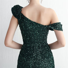 Sequined Fishtail Maxi Dress