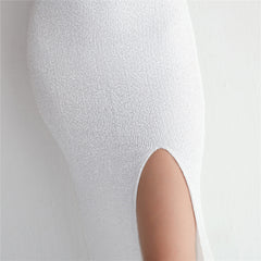 Sequin Beaded Fishtail Maxi Dress