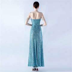 Sequined A-Line Maxi Dress