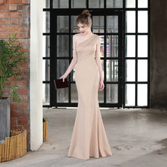 One-Shoulder Fishtail Dress