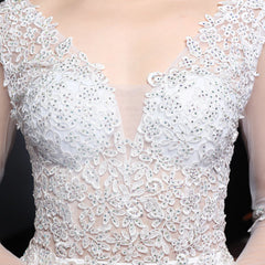 Elegant Lace Diamond Fishtail Dress