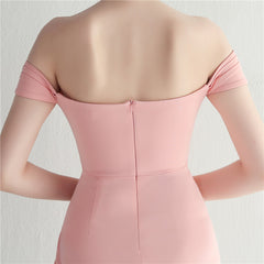 Off-Shoulder Split Maxi Dress