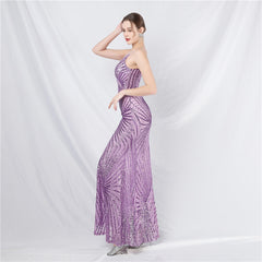 Sequined Split Maxi Dress