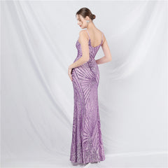 Sequined Split Maxi Dress