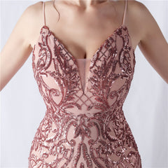 Sequin Mesh Maxi Dress