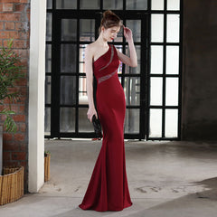 One-Shoulder Fishtail Dress