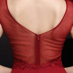 Diamond Embroidered Fishtail Maxi Dress